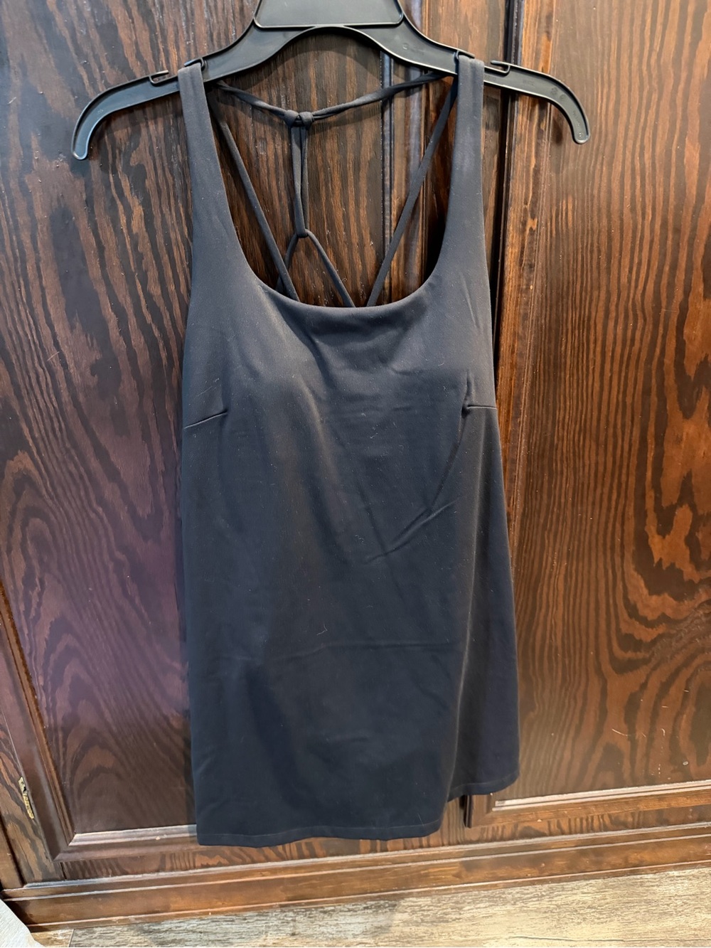 Black Strappy Back Women’s Athletic Dress